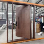 3D Teak Wooden Carved Indoor Exterior Pivot Door