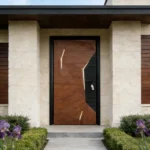 Geometric Aluminum Residential Modern Villa Doors