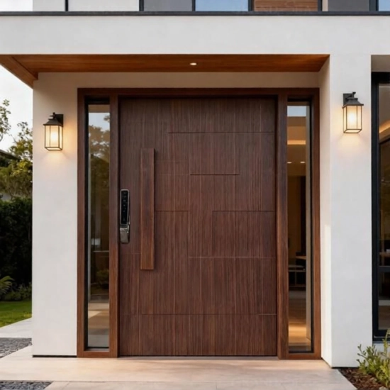 Pivot Door with sidelight window Doors uae