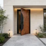Pivot Doors Geometric Aluminum Residential Modern Villa Doors